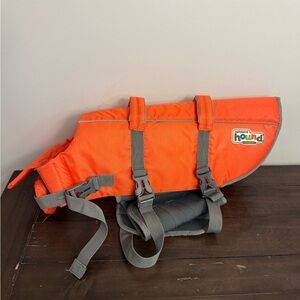 Outward Hound Orange Dog Life Jacket Vest Size Large